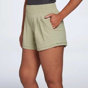 CALIA Double Layer Hem Short in Smudge Sage Green Size Small